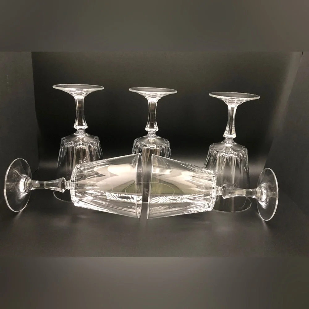 Vintage Crystal Drinking Glasses, Formal, Set of 6
